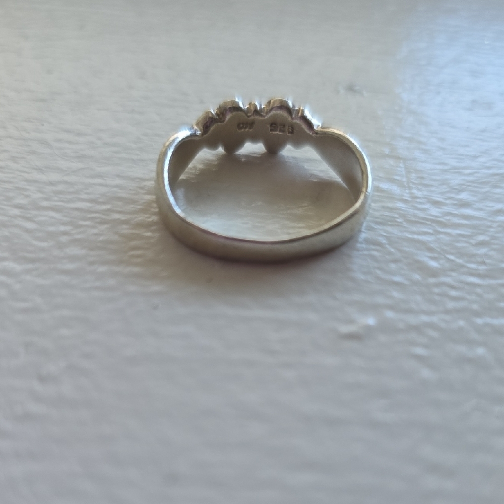 925 Silver Pattern Women's Ring - Silver - image 4